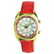 Часы с будильником "POLJOT" экспортные в позолоченном корпусе