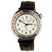 Часы Командирские "Курсантские" в хромированном водозащитном корпусе