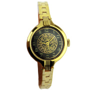 Часы женские "Луч" с браслетом позолоченные