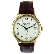 Часы "POLJOT" экспортные в круглом антимагнитном позолоченном корпусе