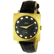 Часы "ЗиМ" советские в позолоченном квадратном корпусе 