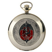 Часы "Герб МВД СССР"  с прозрачной тыльной защитной крышкой