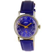 Часы "ЗИМ" СССР синие в хромированном корпусе