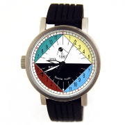 Часы наручные "Спутник СССР" секторальные  в стальном водозащитном корпусе